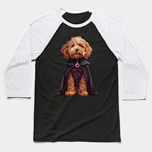 Cute Goldendoodle Dracula Baseball T-Shirt